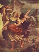 Honore Daumier Der Muller, sein Sohn und der Esel oil painting